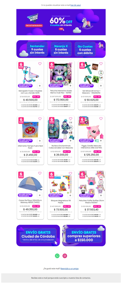 Extendimos los descuentos!💥 Cyber Week 🧸