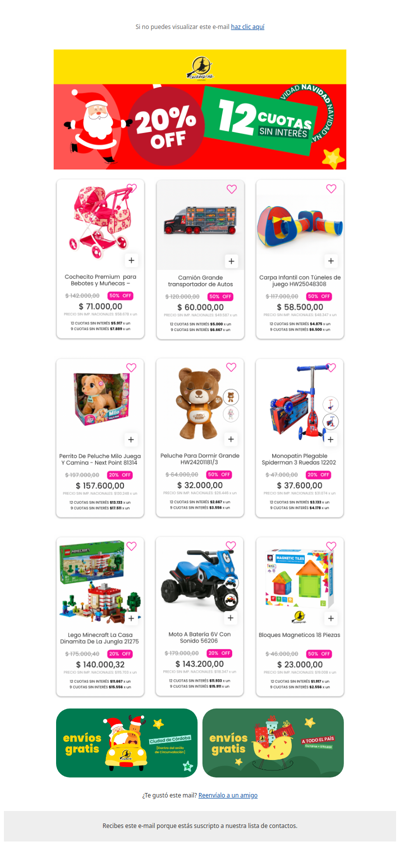 Papá Noel aprovecha las 12 Cuotas Sin Interés!🎅🏼🎄 Hasta 50%OFF