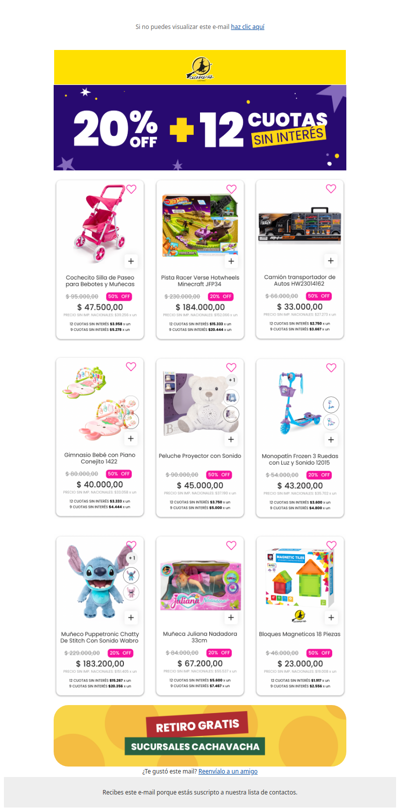 20%OFF +12 Cuotas Sin Interés 👑✨ Reyes Magos!