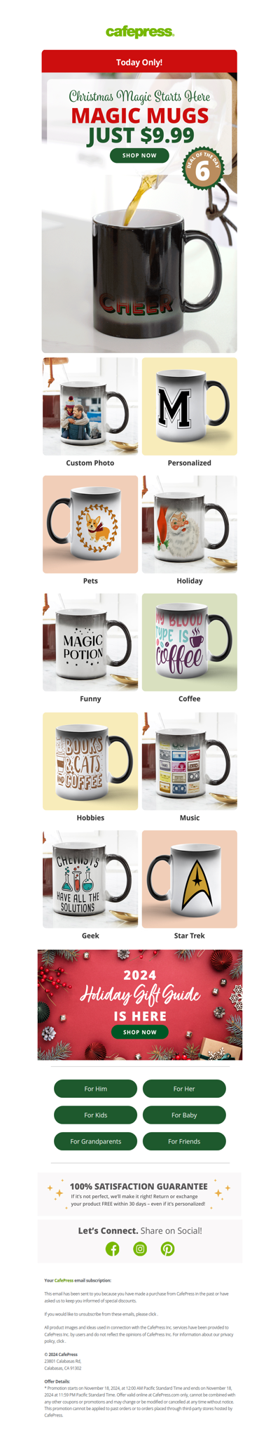 Magic Mugs Just $9.99! Stir Up Wonder.