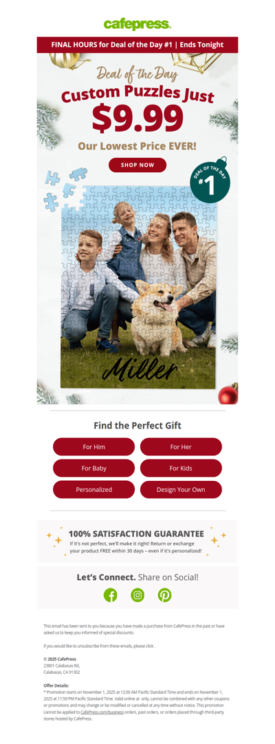 FINAL HOURS: $9.99 Puzzles 🧩