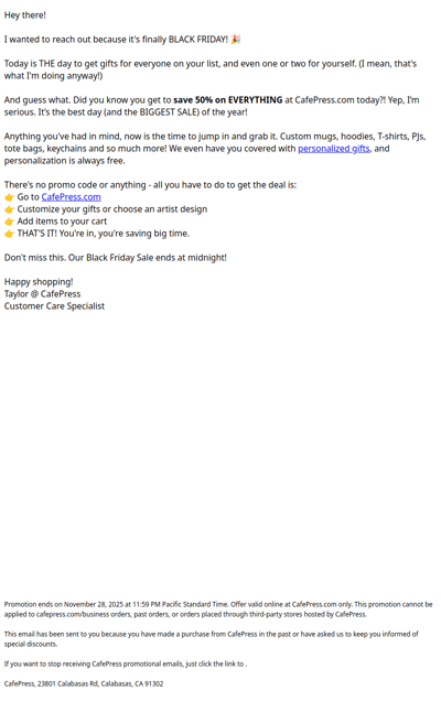 Black Friday Is FINALLY Here!