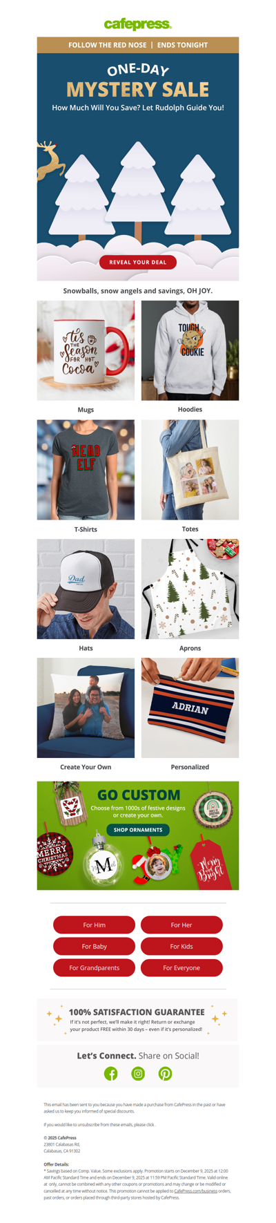 Dash into Mystery Savings!