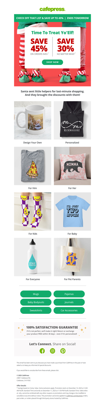 🎅🎄 Save 45% on Holiday Gifts