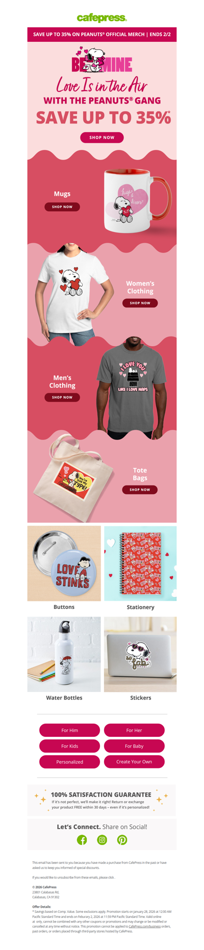 Make It a PEANUTS® Valentine's Day!