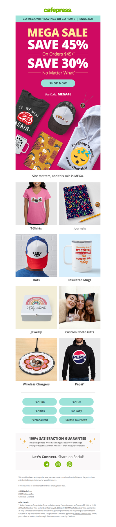 Our Mega Sale Is MEGA Good.