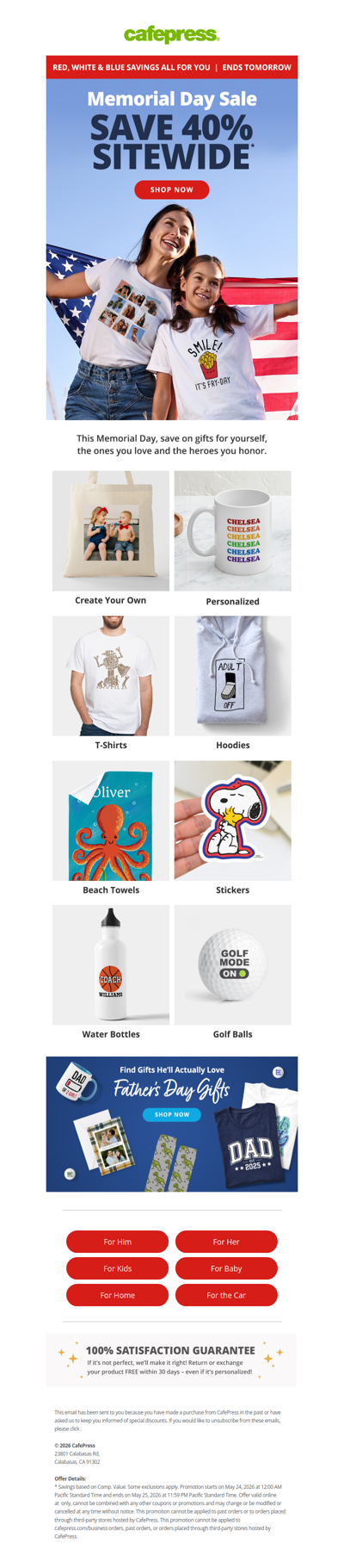 It's Our Memorial Day Sale!