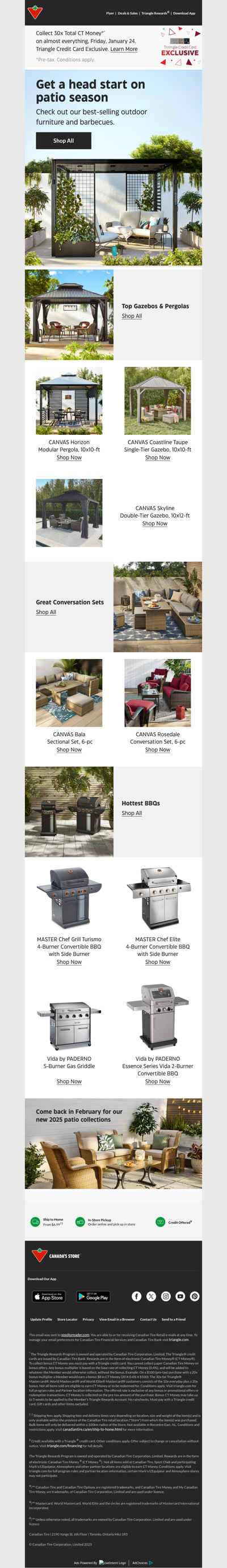 Top patio furniture & BBQs are here