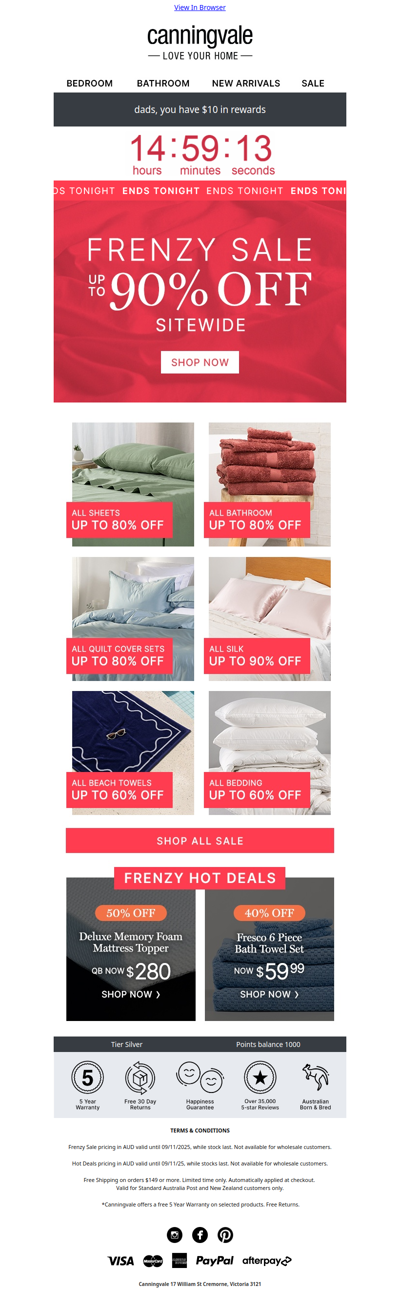 ⏰ Ends tonight: sitewide Frenzy Sale