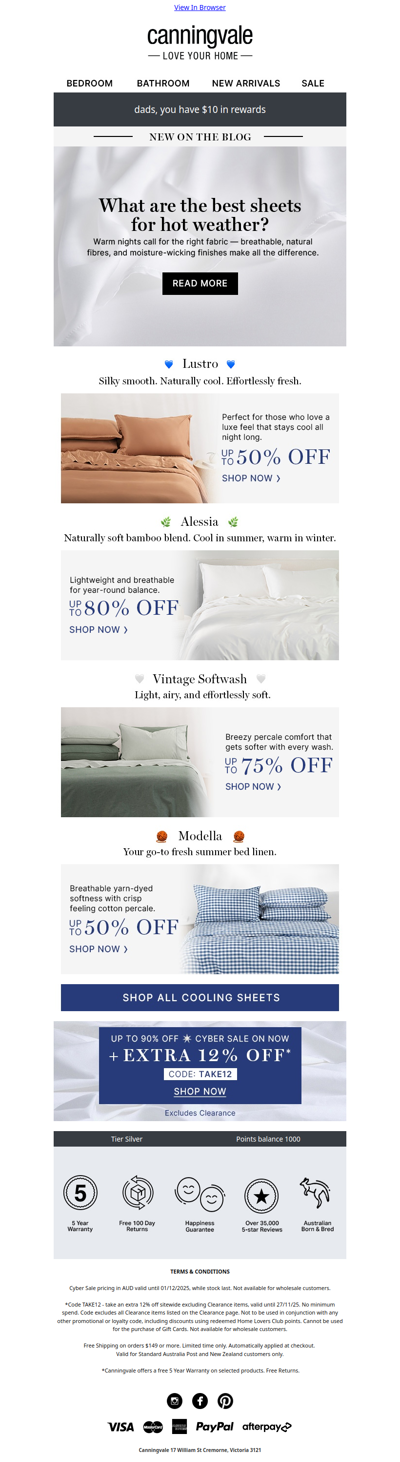 Guide: What are the best sheets for hot weather?