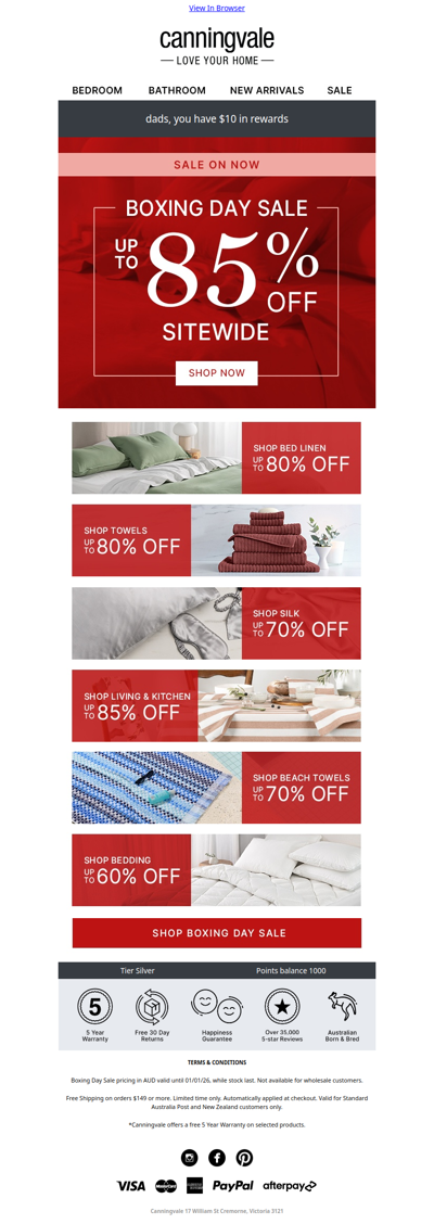 Boxing Day Sale is now live!