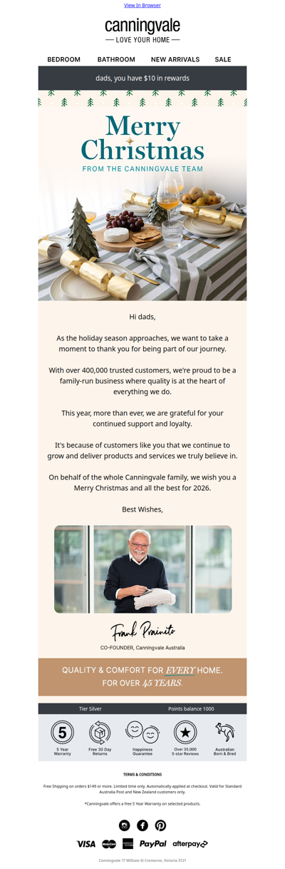 Thank you for letting us be part of your home