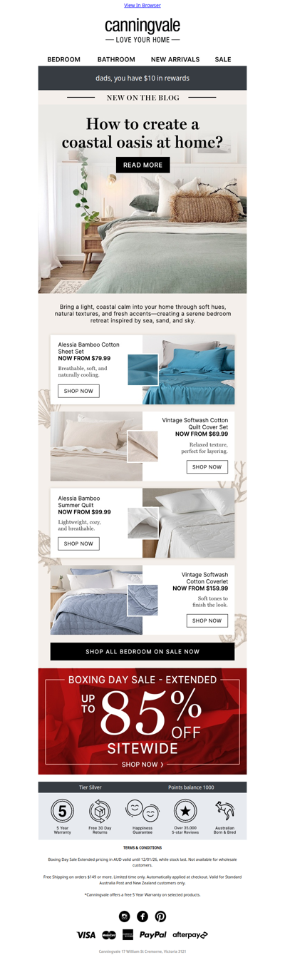 Inside: How to create a coastal oasis at home