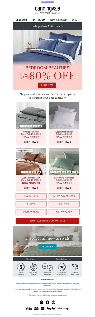 These bedroom beauties are up to 80% off