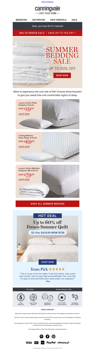 Limited time only: Hot deal on summer quilt inside!