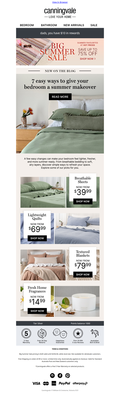 7 easy ways to give your bedroom a summer makeover