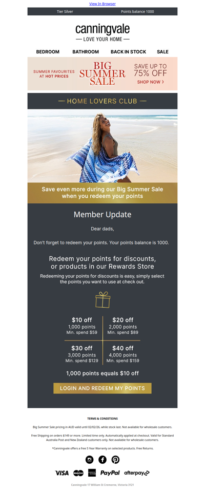 dads, take up to an extra $40 off our Big Summer Sale