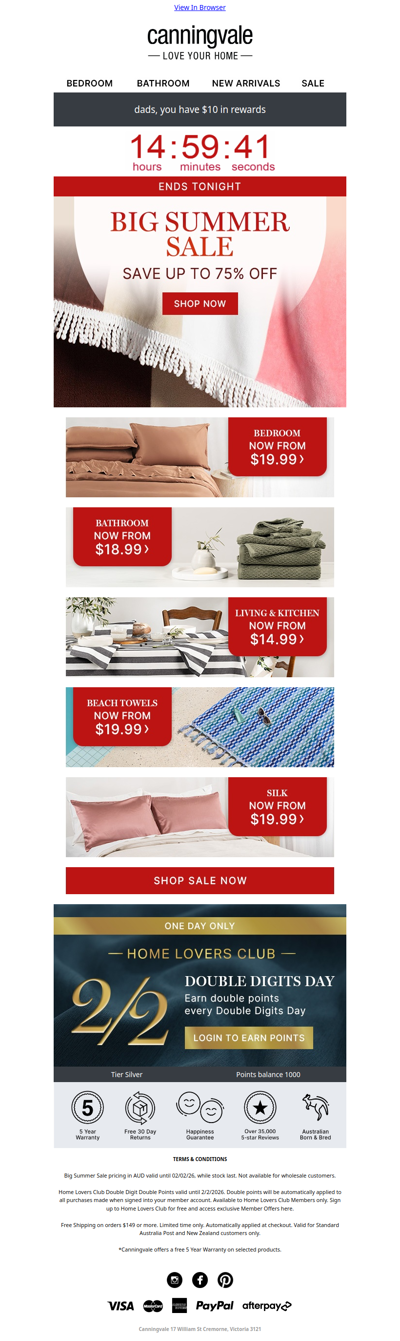 Final hours to shop up to 75% off