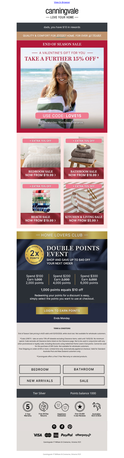 Limited Time Only: Take a further 15% off with code