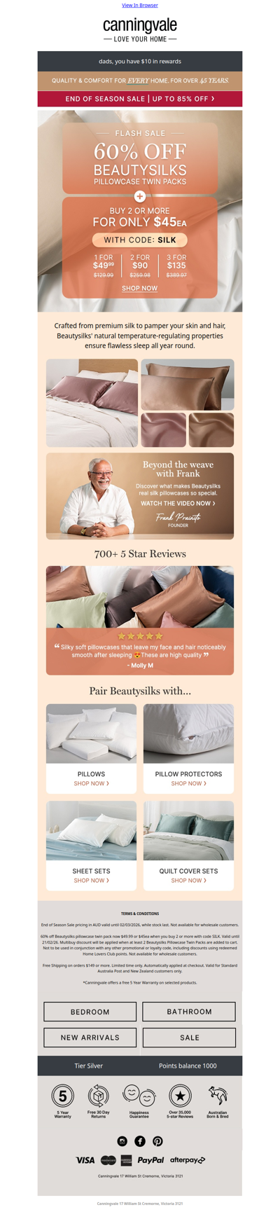 Flash Sale: Silk pillowcase twin packs now only $49.99