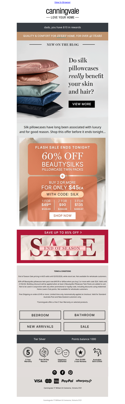 Silk flash sale ends tonight!