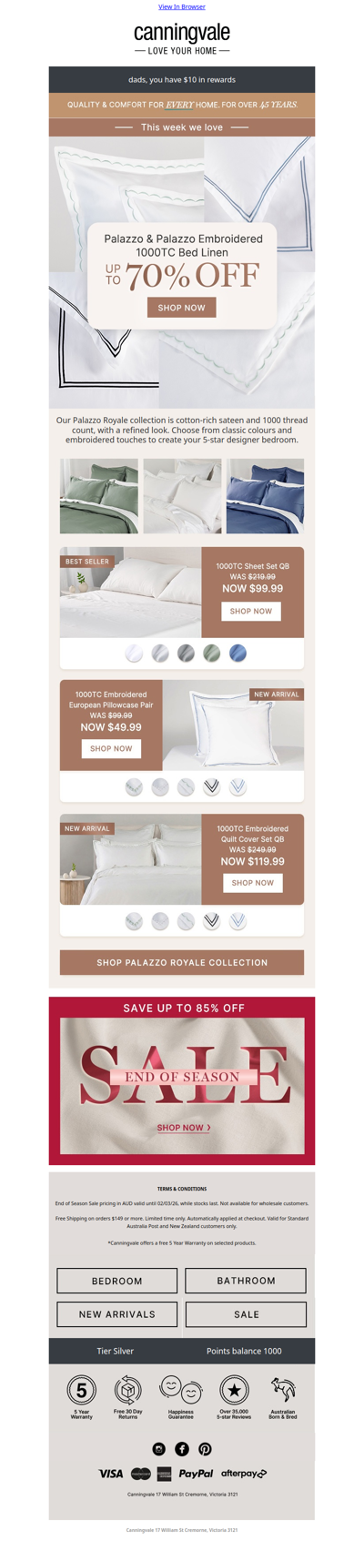 This week we ❤️ 1000TC bed linen