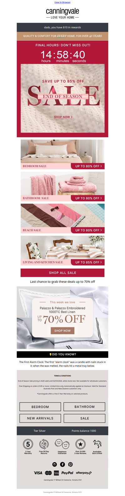 ⏰ End of Season Sale ends tonight