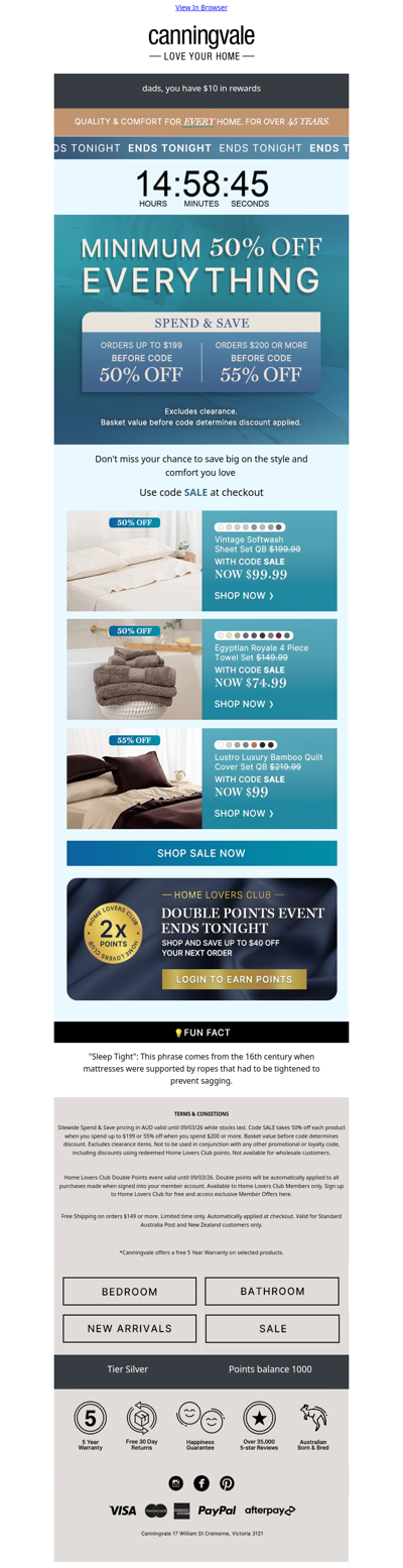 Final hours to spend and save ⏳