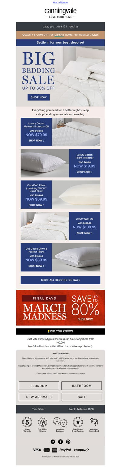 Big Bedding Sale: Up to 60% off + How to protect against dust mites