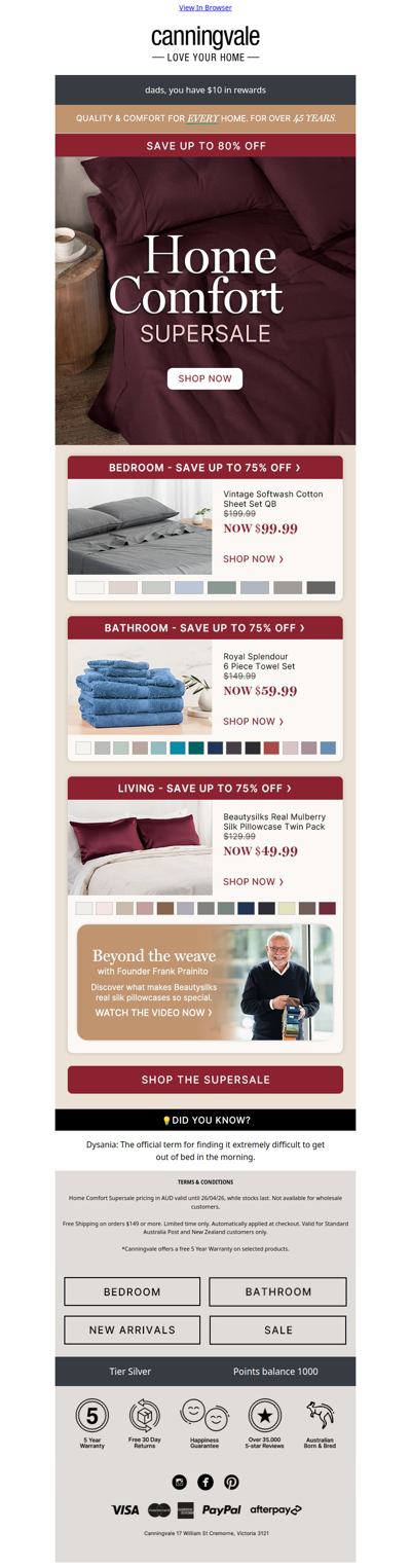 Dysania? Turn struggle into comfort with our supersale