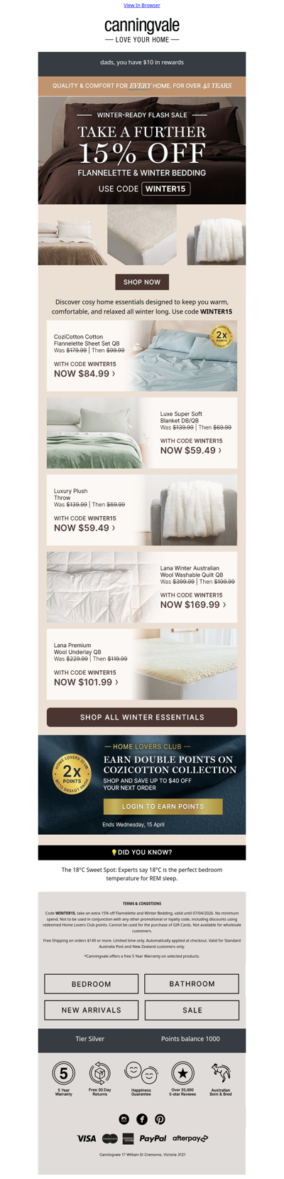 Cosy up for less + discover the perfect bedroom temperature