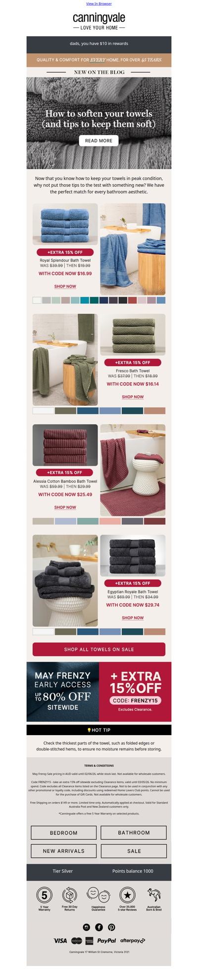 How to soften your towels + a drying tip you might miss