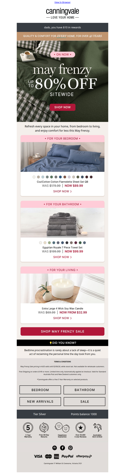 Staying up late? May Frenzy Sale is ON NOW