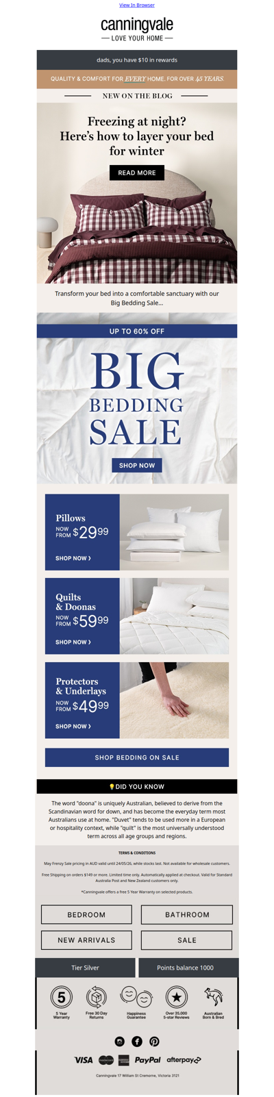 Cold nights? Here’s how to layer up your bed