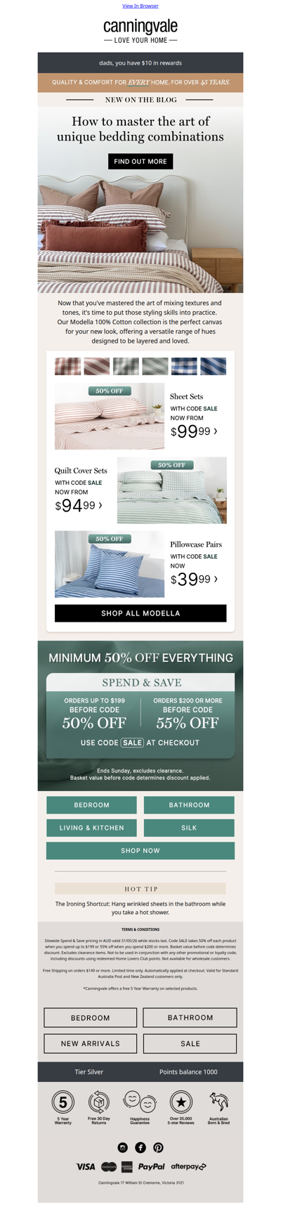 How to mix and match bedding colours like a pro