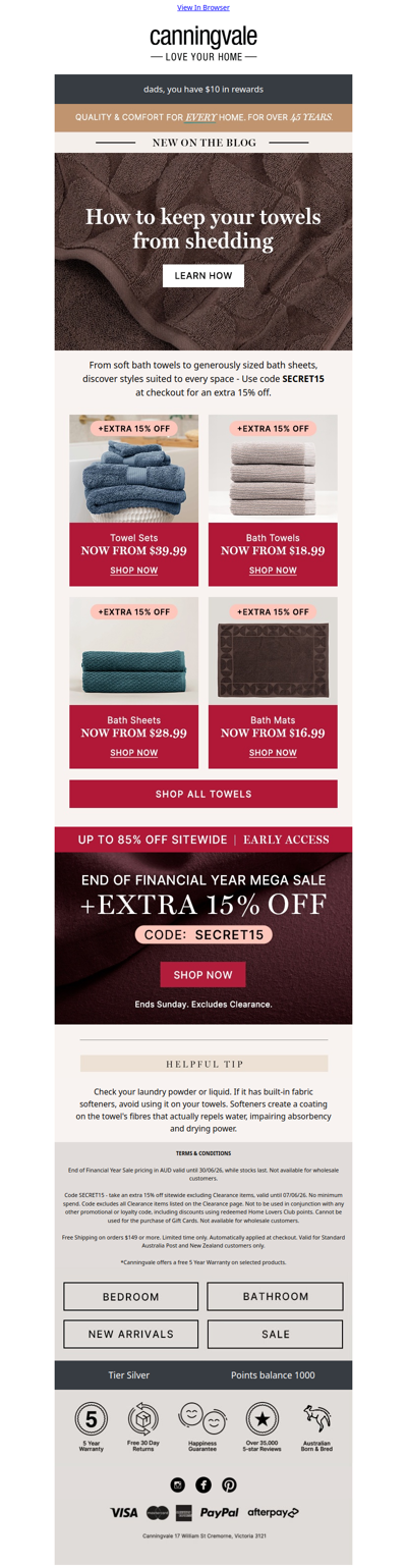Say goodbye to rough, shedding towels