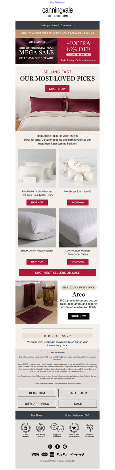 Prioritise your sleep. Don't miss these top sellers 🔥