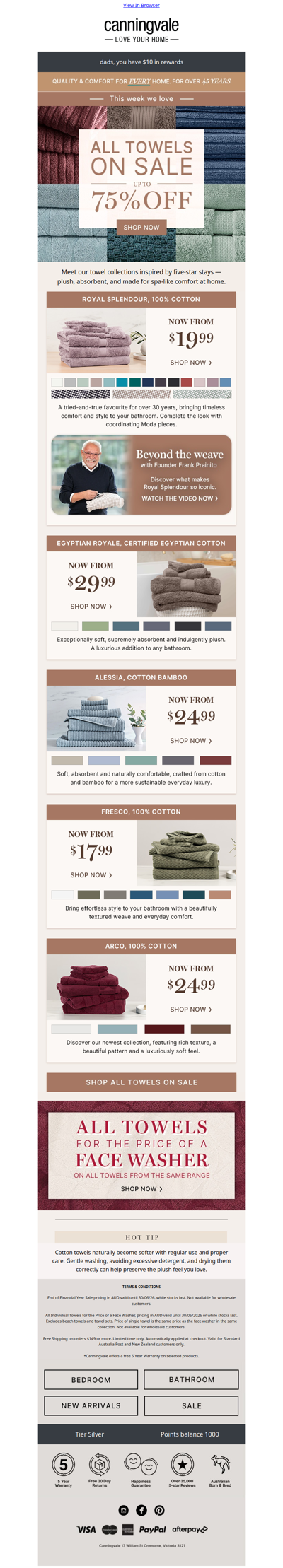 Towels that make a difference ✨