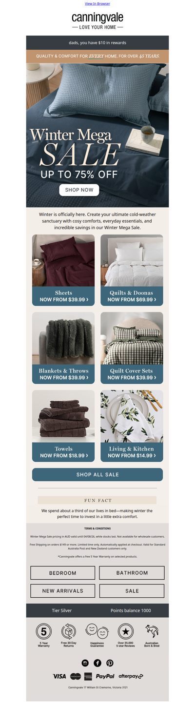 Now Live: Winter Mega Sale Up to 75% Off ❄️