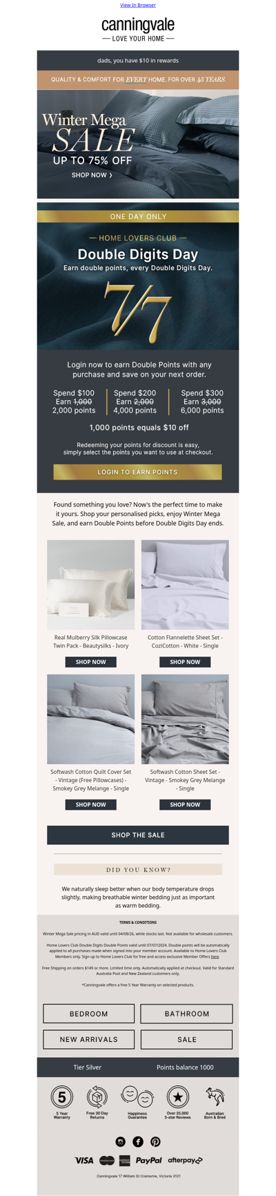 ⏰ Today only: Double Digits Day + why breathable bedding matters