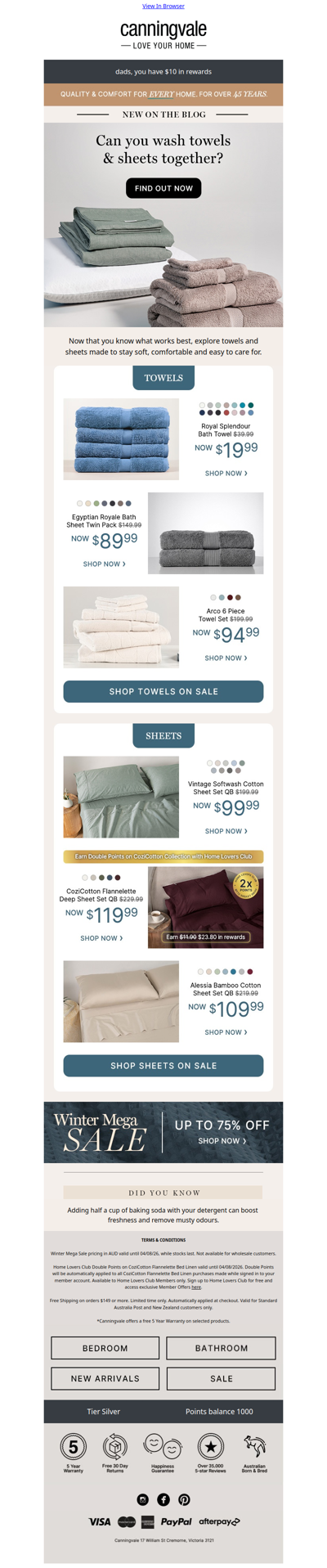 🤔 Yes or no: Wash towels with sheets?