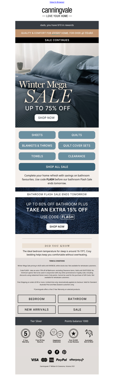 Flash Sale ends tomorrow. Winter savings continue.