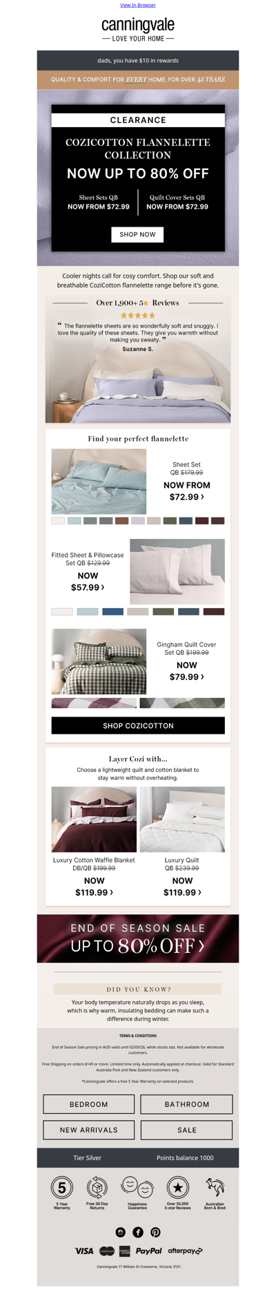 📣 CoziCotton Clearance + why you feel colder at night