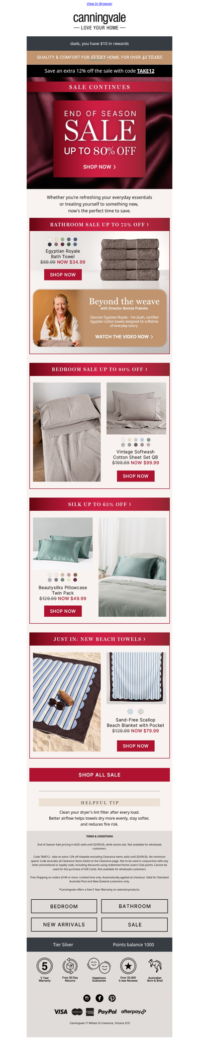The savings continue: Up to 80% off + Extra 12% off