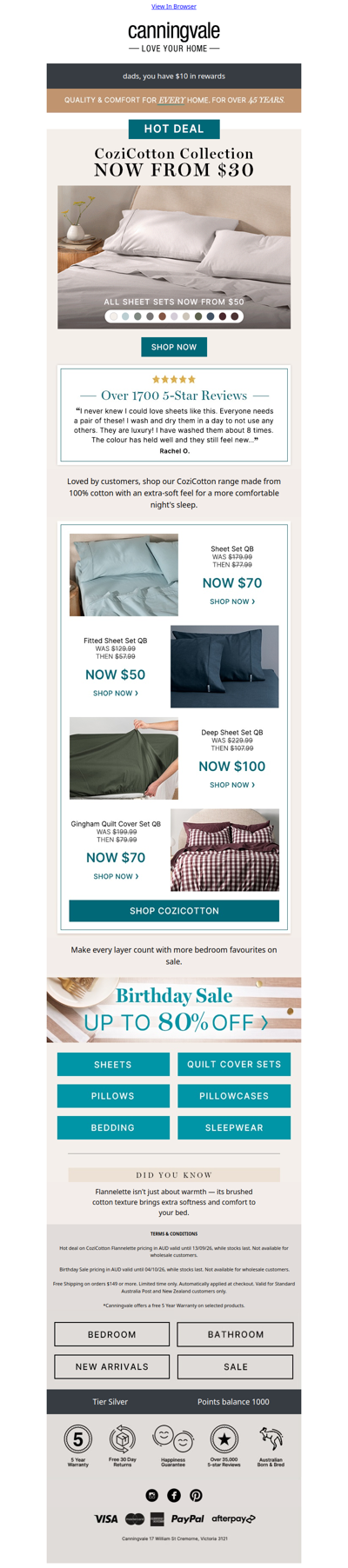 Now from $30: CoziCotton + Why you'll love it beyond winter