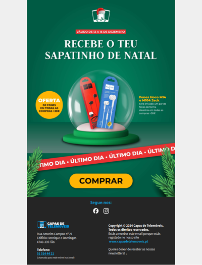 Presente de Natal garantido | SÓ até hoje