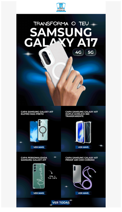 Transforma o teu Samsung Galaxy A17!