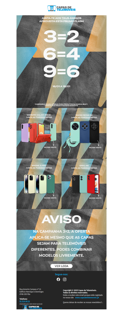 Última oportunidade de receberes grátis!