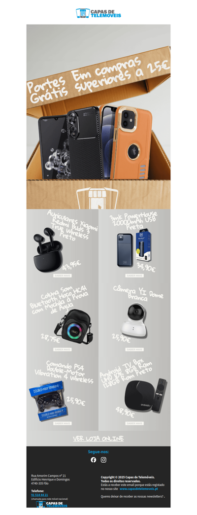 Portes Grátis AGORA!!