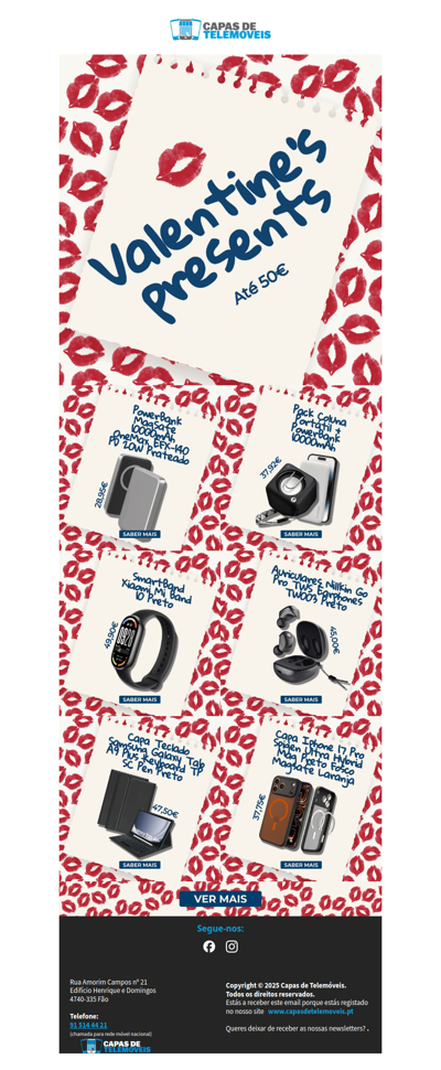 Valentine's Presents 💌 As melhores escolhas até 50€